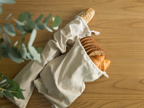 Unbleached Linen Bread Bag (Pack of 2)