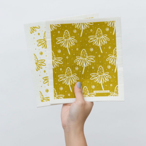 Cornflower Pattern Swedish Dishcloth (Pack of 2)