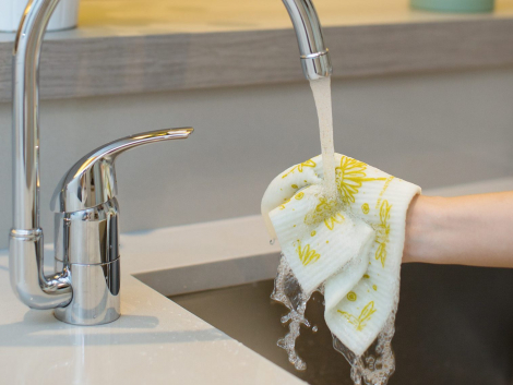 Wet Swedish Dishcloth